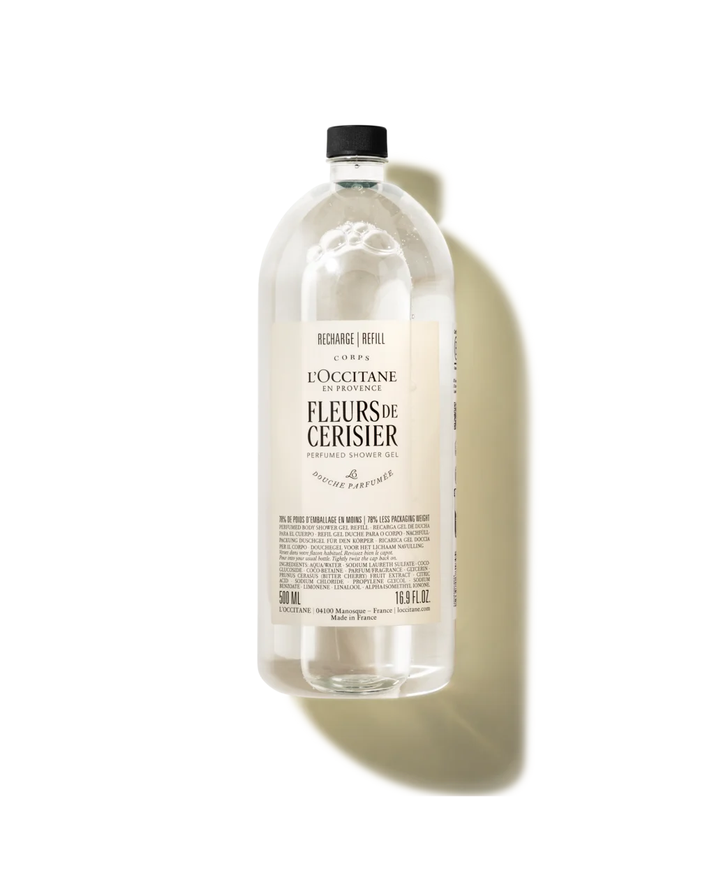 Eco-Refil Sabonete L&iacute;quido Corporal Perfumado Fleurs de Cerisier (Flor de Cerejeira)